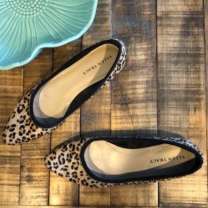 Leopard print flats